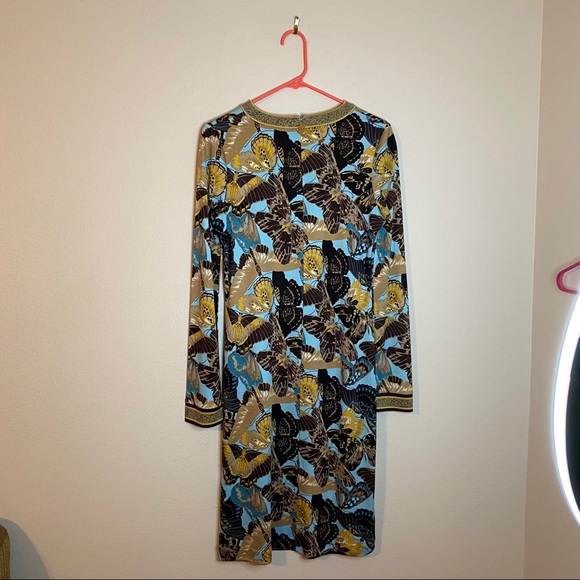 TORY BURCH butterfly Kareema silk shift dress - Picture 12 of 13